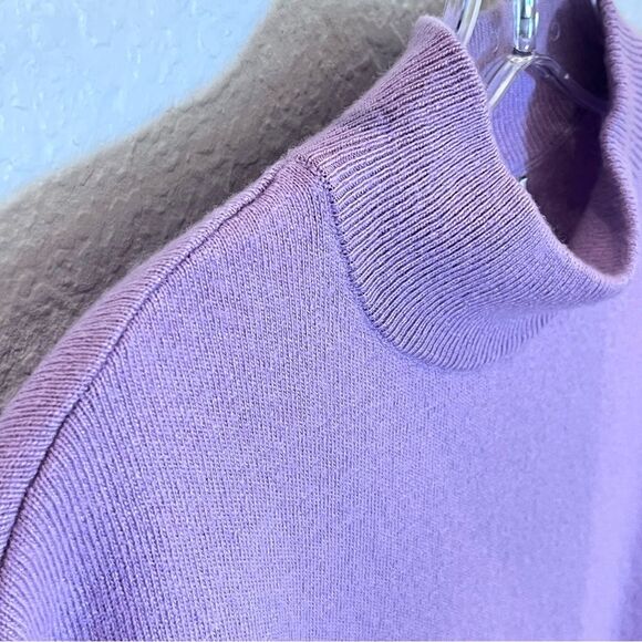 Madewell Ashbury Mockneck Wool/Alpaca Blend Sweater in Vibrant Lilac size Small - Picture 11 of 15
